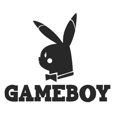 game boy playboy divertente parete arte pokemon pikachu by 3d stampe settimana 2d cartello sciocco nintendo gioco camera film uomo grotta arcade fucina cappelli tonalità interruttore gba 3d print model - Mito3D