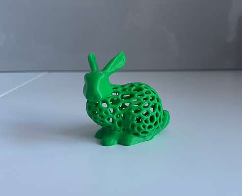 easter bunny voronoi v3 by mikeproch household decor rabbit egg easterbunny rabbits animal art 3d print model - Mito3D