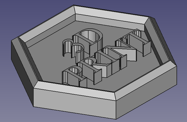 farbig 3d drucken by gabeln kunst modelle 3dprint 2color 3d print model - Mito3D