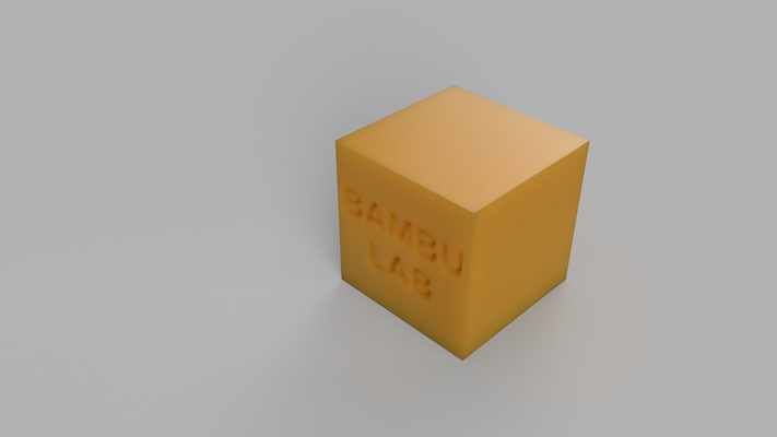 bambulab calibration cube by ben 3d printer test models logo dimension 3d print model - Mito3D