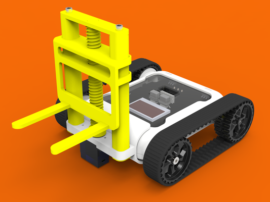 micromelon forklift attachment by robotics hobby & diy makerhero fork education 3d print model - Mito3D