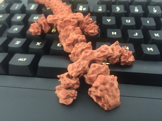 flessibile lava lucertola by 3dprintertips giocattoli giochi giocattolo roccia articolato freddo magma vulcano flexi3d stampa in posto supporti 3d print model - Mito3D
