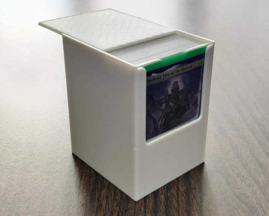 mtg kommandant deck box by stehaufmunter spielzeuge spiele tafel tcg handel karten magie versammlung pokémon stück boxen bambu spielen karte fall mantel 3D print model - Mito3D