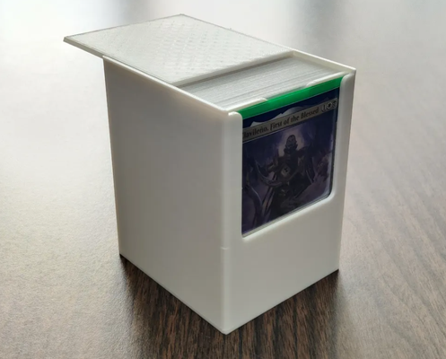 mtg comandante cubierta caja by standitupstore juguetes juegos tablero tcg comercio tarjetas magia reunión pokemon pieza cajas bambu jugando tarjeta caso funda 3d print model - Mito3D