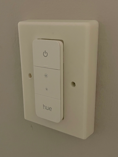uk light switch cover compatible philips hue v2 dimmer by guyh77 household house models 3d print model - Mito3D
