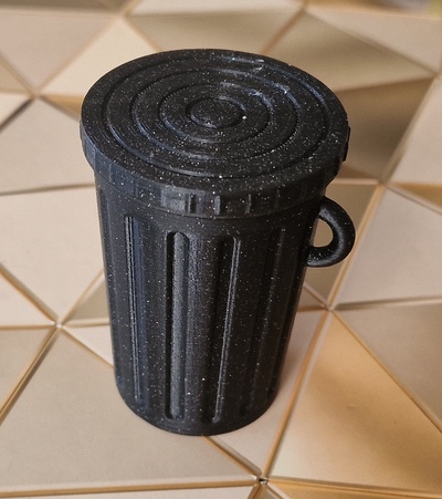 trash can dog poop holder by zavaz household pets trashcan containers garbagecan poopbag poopbagholder 3d print model - Mito3D