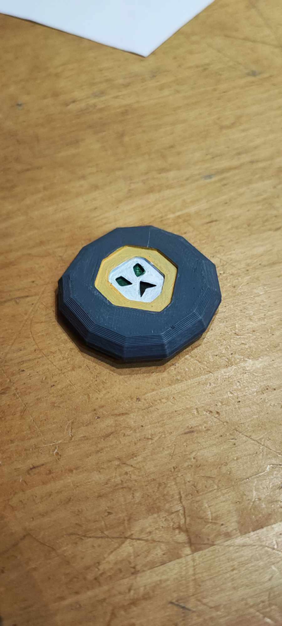 chaos rune frigo aimant runescape by kamilwisnia13 art 2d 3d print model - Mito3D