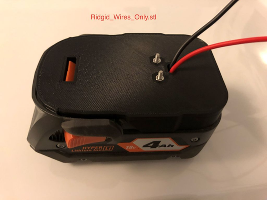 ridgid pil adaptör yeniden karıştırılmış by jsonday hobi kendin yap elektronik 3d print model - Mito3D