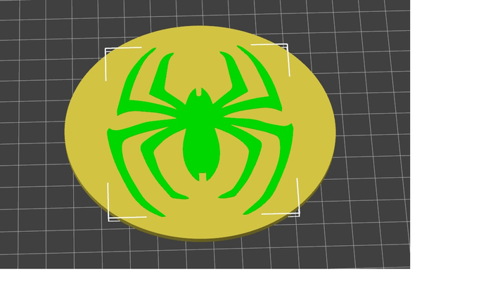 spinne untersetzer by tox3d kunst zeichen logos logo netz etikett schlüsselbund 3d print model - Mito3D