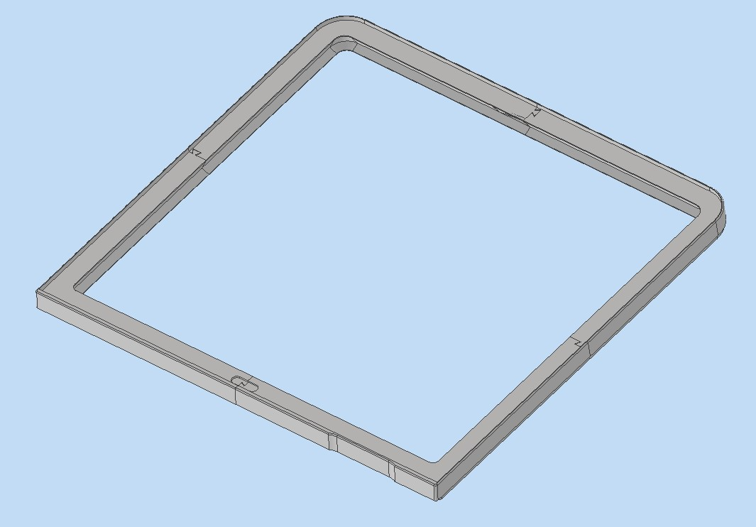 x1 x1c p1p levantador conduziu listra by sebastian 3d impressora partes riser deckel cobrir bainha ledraiser glas licht projeto aumentar 3D print model - Mito3D