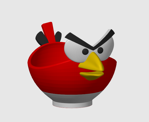 colère oiseaux oeuf titulaire soutien v1 1 by régarnogal ménage maison modèles 39 oiseau angry birds tasse 3D print model - Mito3D