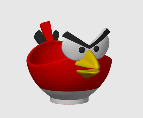 angry birds egg holder v11 by regarnogal household house models birds' bird angrybirds cup 3d print model - Mito3D