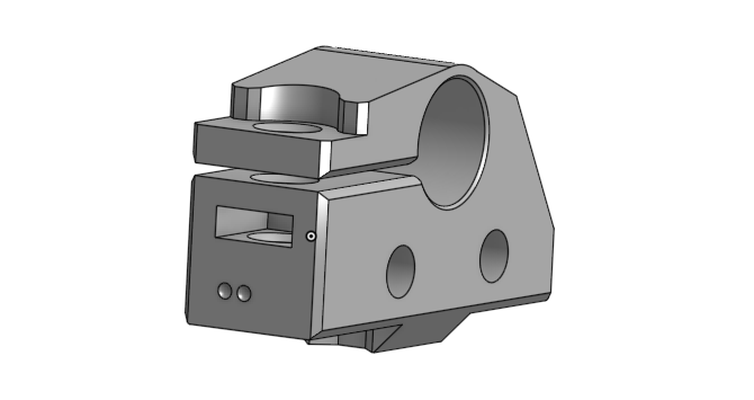 mk3s+ fysect y cajado suporte remixado by cloudhd3d 3d impressora partes mk3s prusai3mk3 yaxis mk3splus 3d print model - Mito3D