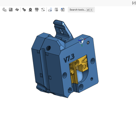 cm3d extrusor mini + fs neu gemischt by cloudhd3d 3d drucker teile extruder filamentsensor prusamini 3d print model - Mito3D