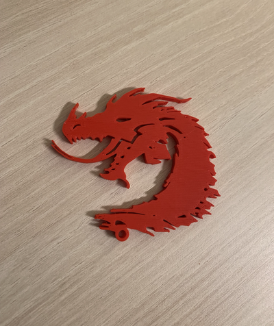 dragon porte clés pendentif by xéras ménage festivités an of clé accessoire chaîne 2024 3d print model - Mito3D