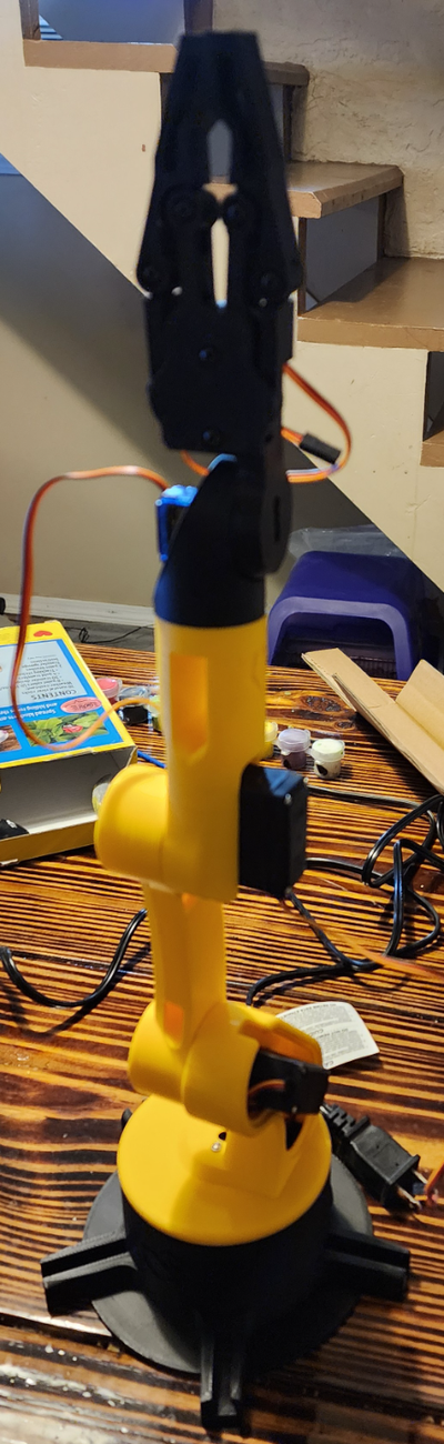 arduino uno roboter arm greifer by ri drucken hobby diy robotik 3d print model - Mito3D