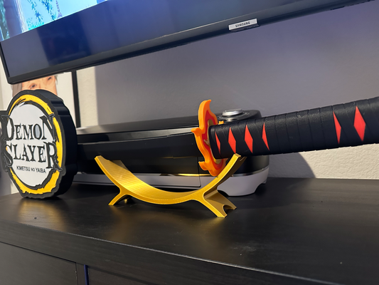 katana estante soporte by michill diseños arte esculturas 3d print model - Mito3D