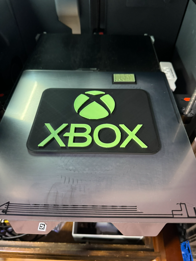 xbox logo by sasquatch phil arte 2d microsoft 3d print model - Mito3D