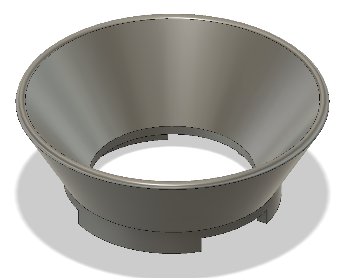 coffee funnel 52 mm id by sam tools gadgets accessories 3D print model - Mito3D