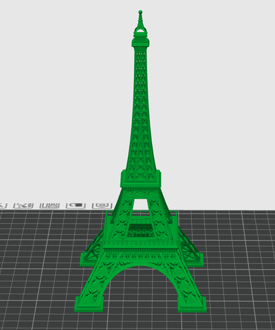 eiffel tour by merle huang miniatures architecture 3d print model - Mito3D