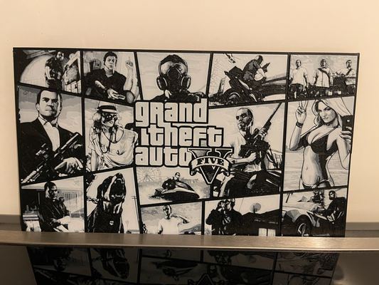 gta 5 arte fan forja sombreros 2d arte imagen monocromo 3d impresión ams by marco92 negro blanco mundo creador personalización aditivo fabricación juego inspirado diseño 3dprintedart cambio color sala hogar casa decoración personalizado obra grandioso robo auto fondo pantalla forja tonos huforke matiz fragua cuadro soporte escultura pared frente sombrero estante litofano caja haz azar gta5 6 estrella rock juegos santos accesorios accesorio linea coche vehiculo vehículo multijugador línea jugador 3d print model - Mito3D