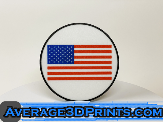 portavasos americano bandera by average3dprints casa decoración a3dprints beber estados unidos 3d print model - Mito3D