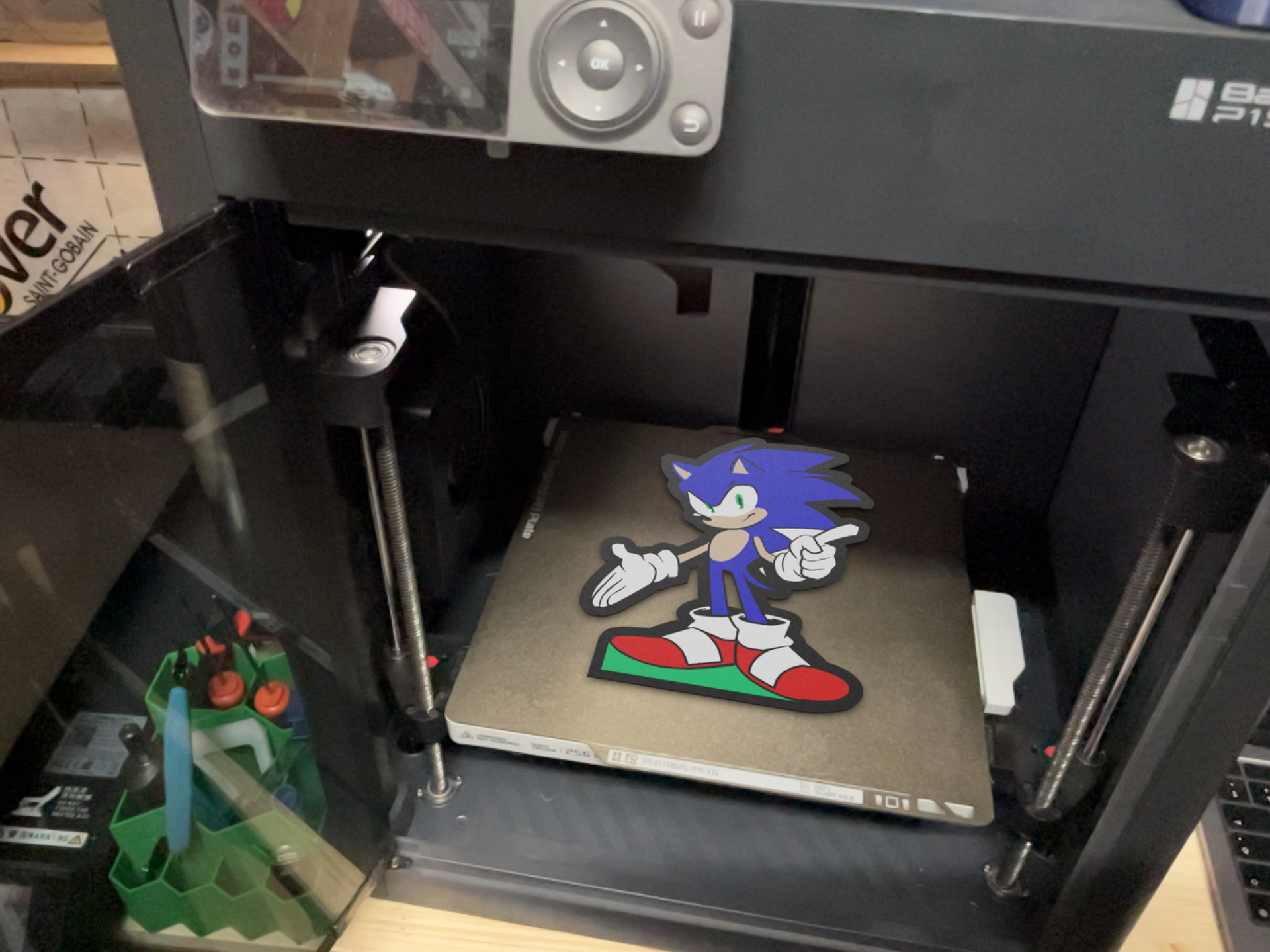 sonic led light box by vitormhs art signs & logos sign logo luminaire lightbox hedgehog 3D print model - Mito3D