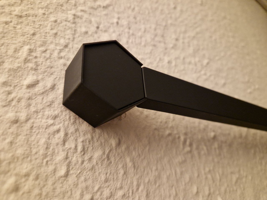 nanoleaf linien startseite mantel 4 6 ecke by deeway81 hobby diy schwarz 3d print model - Mito3D