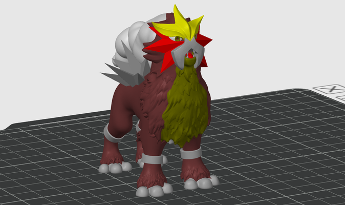 multicolor entei 6 colores empujar lun remezclado by suerte boi arte esculturas pokemon pokemongo multicolors3dprinting multicolors3dprint legendario pokemons figuras figura pokemonjuguete estampado pokemongos color 3d print model - Mito3D