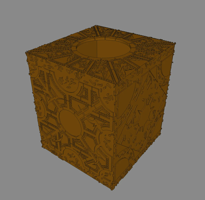 lament configuration tissue box cover by el mortez household decor tissuebox hellraiser cenobite 3d print model - Mito3D