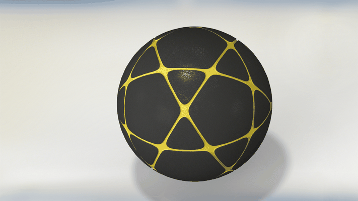 calcio palla by 3dxav passatempo fai sport all'aperto ballon palloncino balon mano futbol futbolsala fifa non è vero real madrid messi 3d print model - Mito3D