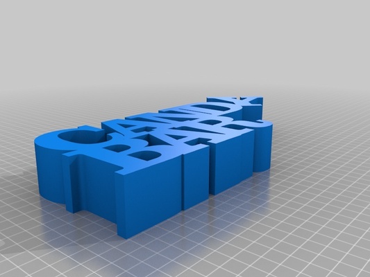 barra caramelo by escopa arte esculturas thingiverse personalizado 3d print model - Mito3D