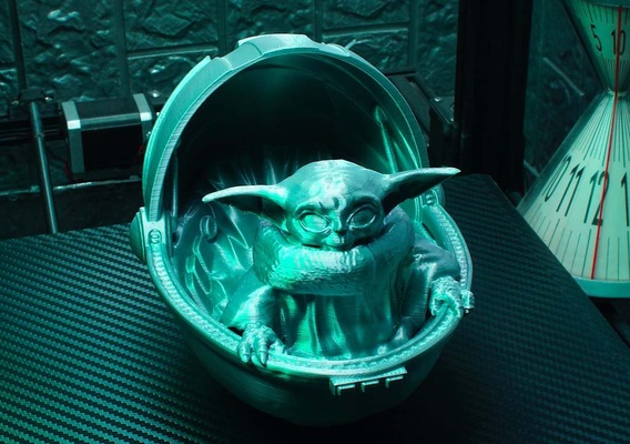 bambino yoda in vettore supporto gratuito remixato by iczfirz miniature creature babyyoda eredita stelle mandalorian guerre stellari themandalorian è modo 3d print model - Mito3D