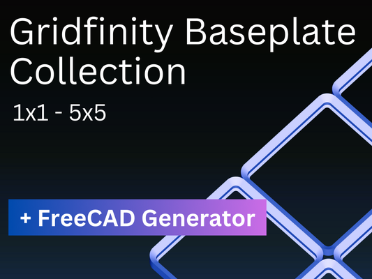 gridfinity plato base colección + freecad generador by jamesragnar herramientas organizadores placas cuadrícula placa infinita organizador 3d print model - Mito3D