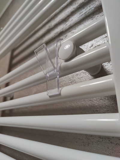 bathrobe hanger hook by digital angel household house models bathroom bathroomaccessories radiator 3d print model - Mito3D