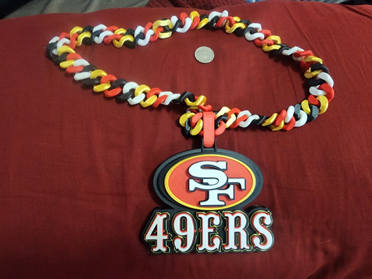 49ers bling kette neu gemischt by slurdvision requisiten cosplays kostüme fußball kunst 3d viral sport mannschaft nfl 2d weihnachten männer ventilator cowboys 3d print model - Mito3D