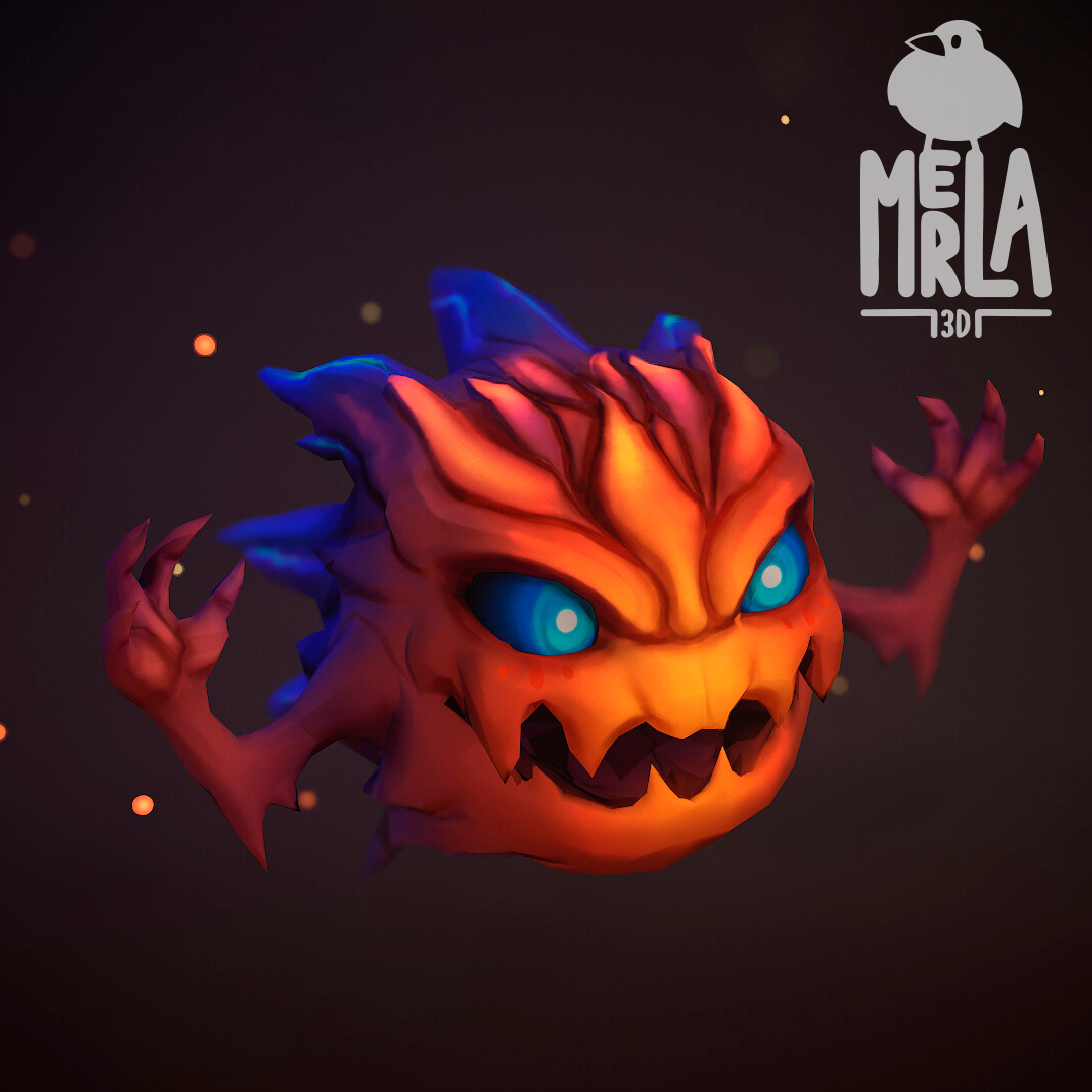 bomb final fantasy fan art by merla3d miniatures creatures fanart monster decoration videogame 3D print model - Mito3D