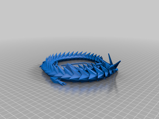 artikuliert poly drachen by tom gehämmert miniaturen tiere niedlich tier 3d print model - Mito3D