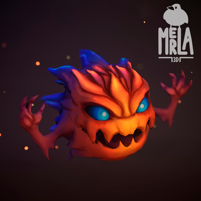 bomb final fantasy fan art by merla3d miniatures creatures fanart monster decoration videogame 3d print model - Mito3D