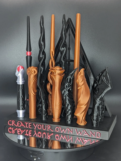 stlflix wand display by tranziqdesigns props & cosplays harrypotter displaystand 3d print model - Mito3D