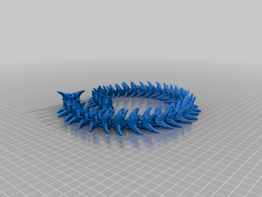 artikuliert poly skelett drachen by tom gehämmert miniaturen tiere niedlich tier 3d print model - Mito3D