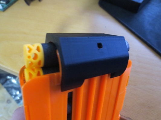 dard arrêtez nerf magazines remixé by matthetechguy jouets jeux pistolet 3d print model - Mito3D