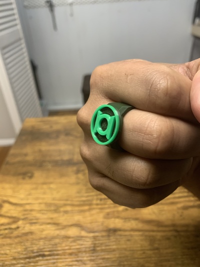 green lantern power ring - version 3 by bre3dlove designs props & cosplays costume comics cosplay dccomics dc greenlantern greenlanternring 3d print model - Mito3D