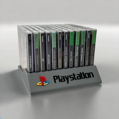 playstation ps1 game holder - multiple versions by joshuahaasua hobby & diy video accessory 1 original ps2 ps3 ps4 ps5 collection case 3d print model - Mito3D