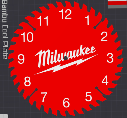 milwaukee klinge anpassbar by tundra3866cda haushalt dekor gesicht zubehörteil 3d print model - Mito3D