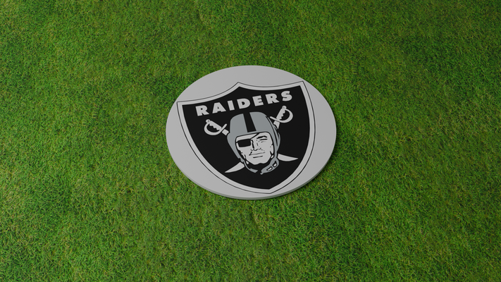 vegas pillards verre by miker73 ménage décor nfl football coaster 3d print model - Mito3D