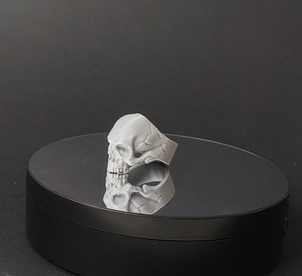 crâne bague ultra détaillé by terminateurdeux mode bijoux bijou argent pirate équipage os os roche rouleau rock roll hard rock ac dc armes feu fer acier gris sombre noir bambu bambulab a1 mini ams p1p p1s x1 x1c x1e 3d print model - Mito3D