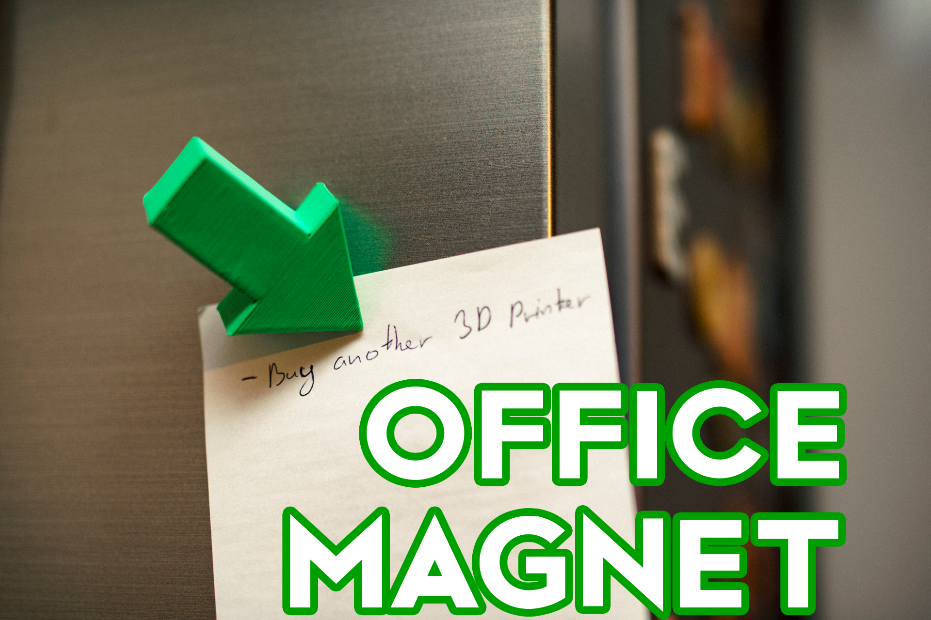 freccia magnete punto to by 3dprintwell co uk domestico ufficio pubblicalo nota elenco frigo cucina organizzazione organizzare 3D print model - Mito3D