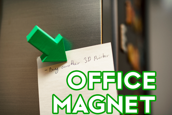 flèche aimant point to by 3dprintwell co uk ménage bureau postit remarque liste frigo cuisine organisation organiser 3d print model - Mito3D