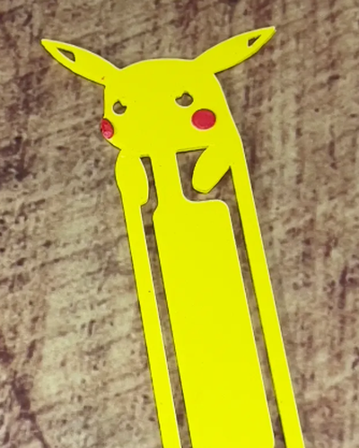 pikachu marca páginas by corpo mecânico ferramentas organizadores pokémon 3d print model - Mito3D